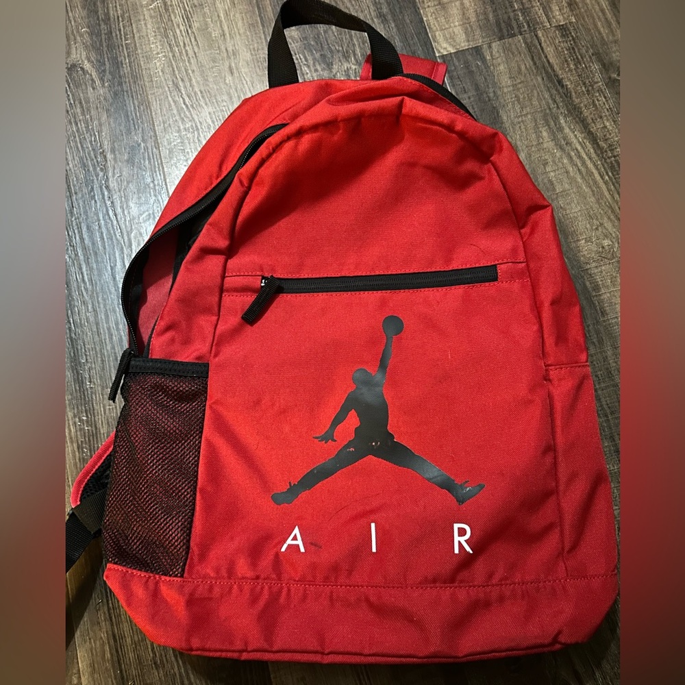 Nike Red Air Jordan School Backpack w/computer area, water pocket